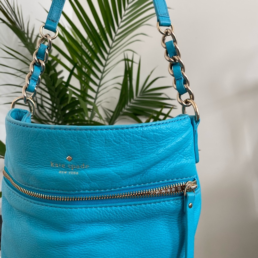 Teal crossbody Kate spade bag